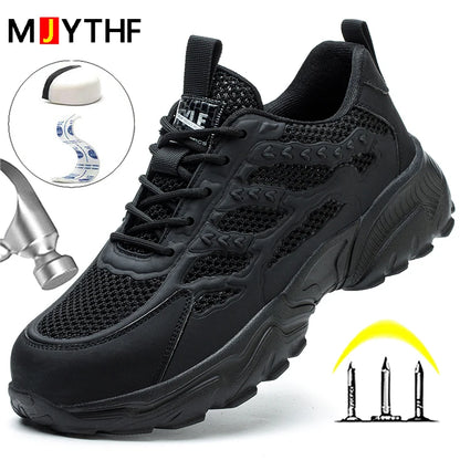 Breathable Mesh Safety Shoes Lightweight Work Sneakers