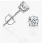 14K Gold 1CT IGI Lab Diamond Screw Earrings CVD