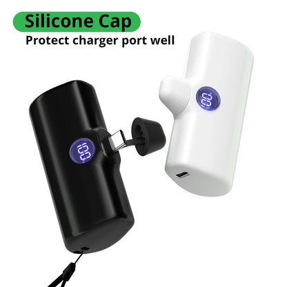 Liboer Schnelllade Powerbank LED-Anzeige Externe Mobile Batterie für iPhone Samsung Xiaomi OPPO Kompakte Powerbank