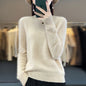 Cashmere sweater women's sweater in autumn and winter 100% merino wool fashion O-neck autumn warm pullover top