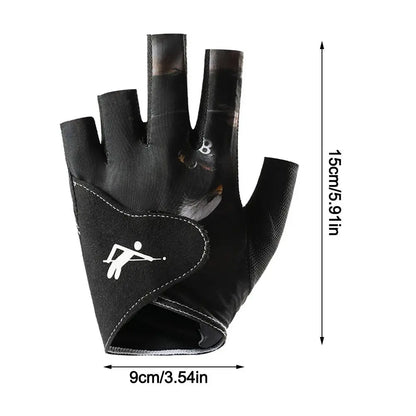 Left Hand Billiards Glove – Non-Slip Half Finger Glove