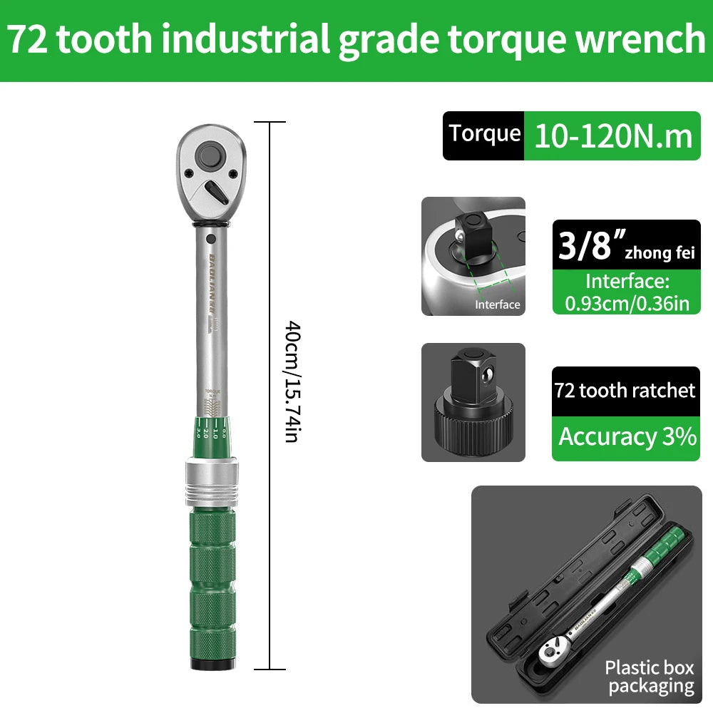 Pro Torque Wrench 1/4 3/8 1/2" ±3% Accuracy