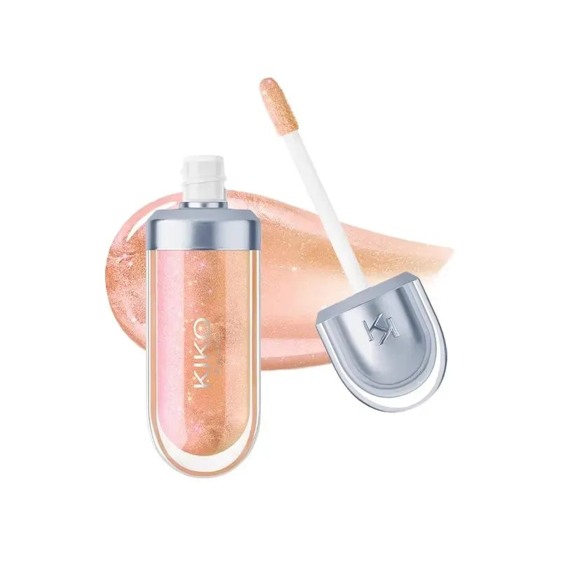 KIKO 3D Hydra Lipgloss Mirror Lip Glaze Shimmer Moisturizing Pearlescent Color Liquid Lip Gloss Plump Glossy Non Stick Cup Balm