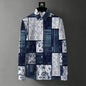 Men's Retro Baroque Print Business Casual Shirt