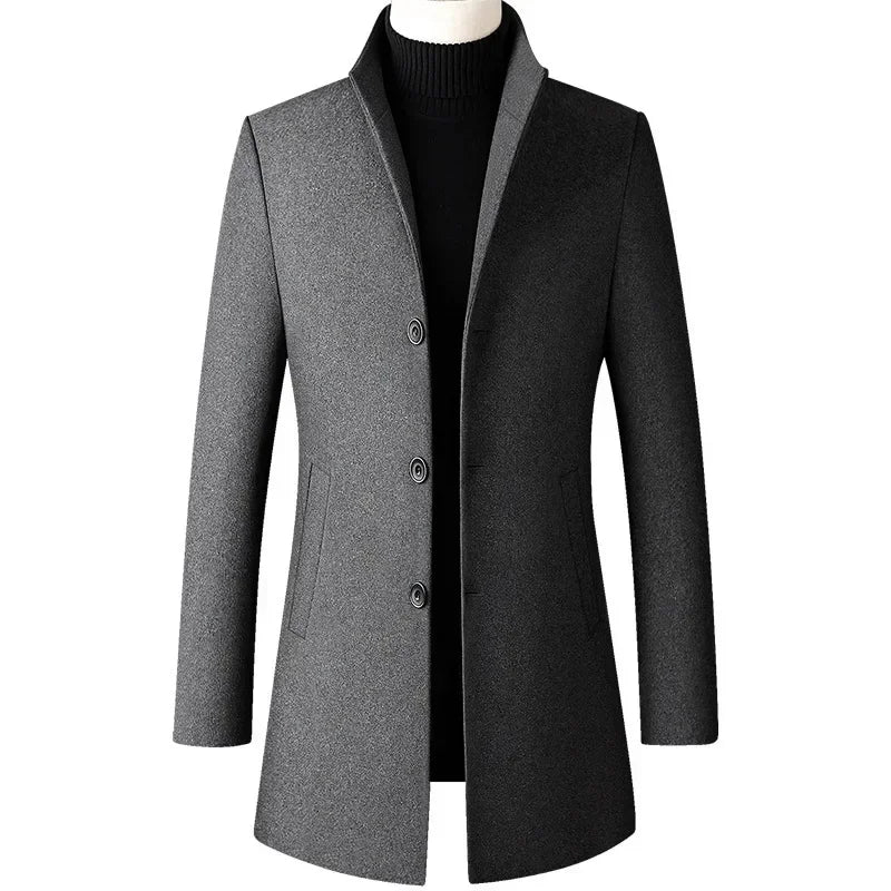 Herren Trenchcoat mit Stehkragen — TFETTERS 2025