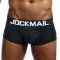 JOCKMAIL Marken Herren-Slips, atmungsaktive Boxershorts, Baumwolle, Herrenunterwäsche, U-förmiger Beutel, sexy Unterhose, bedruckte Blätter, Homewear-Shorts
