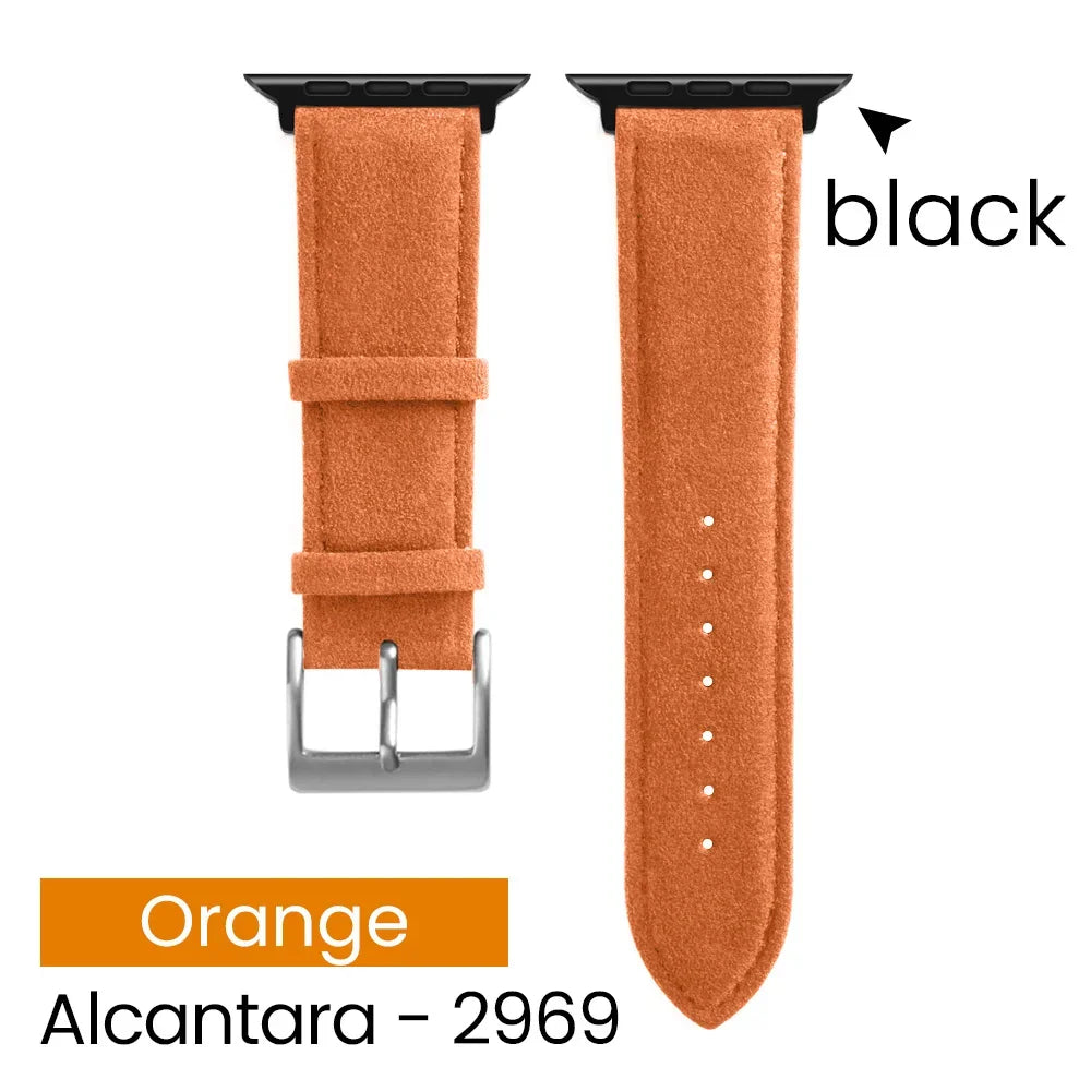 YMW Alcantara Apple Watch Band - Suede Leather Strap