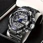 Digitale Herren-Stahl-Militär-Armbanduhr LED Quarz-Uhr Sportuhr Herren Große Uhren Herren Relogios Masculino