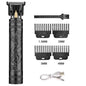T9 Vintage Men's Electric Hair Clipper Beard Trimmer/Rechargeable Hair Cutting Machine With Nose Hair Trimmer Kit Boyfriend Gift