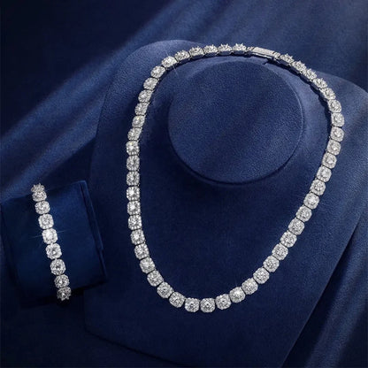 10mm Full Moissanite Diamond Cuban Chain Bracelet Hip Hop Jewelry S925 Silver Bracelets Pass Tester with Gra for Men Women