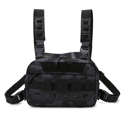 Anglerweste Angeltasche Herren Camo Angelköder Utility Brusttasche Bauchtasche Outdoor Bergsteigen Camping Wandern Jagen