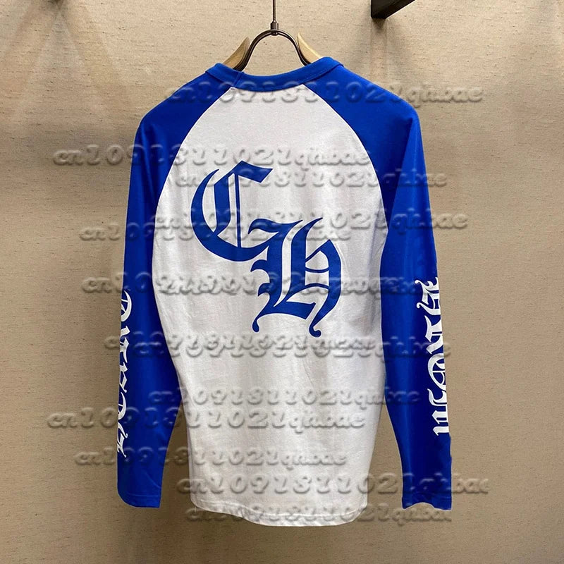 Latest Trend Street Print Quick Drying Couple Running Fitness Sports Top Long Sleeved Shirt