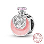 Charm 925 Sterling Silver Pink Pendant Charm Fit Original Charm Bracelet Necklace Beads DIY Jewerlry Accessories