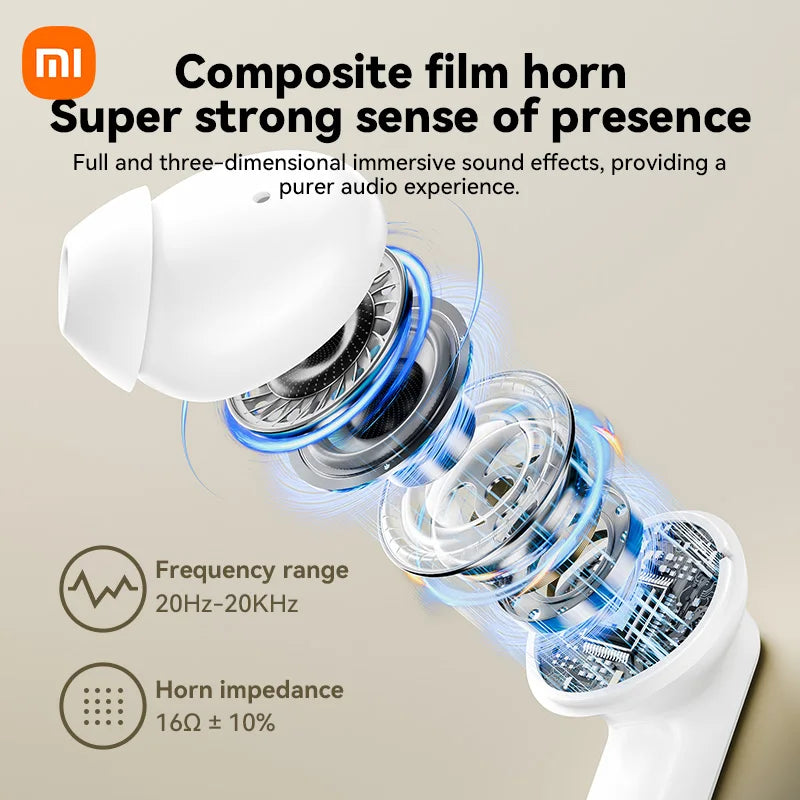 Xiaomi ANC Kabellose Kopfhörer Bluetooth-Ohrhörer Touchscreen AirPods-Steuerung Aktive Geräuschunterdrückung In-Ear-Kopfhörer Integriertes Mikrofon
