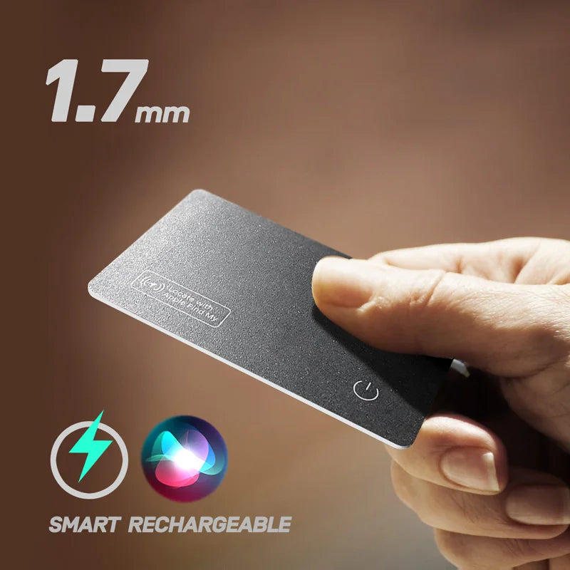 Wireless Charging Wallet Tracker Tag for Find My iPhone