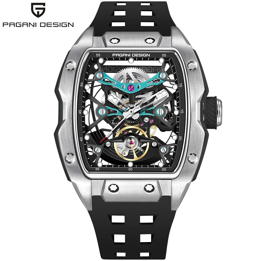 Design TourBillon Men's Mechanical Watch 50M
