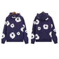 Hoodie Cross border European and American Hot selling Cotton Foam Printed Tears Hoodie Men's and Women's Hoodies