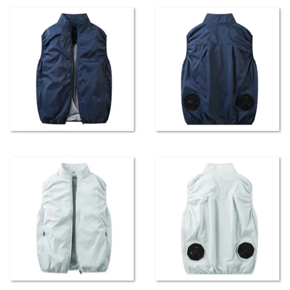 Wearable Cooling Fan Vest Air-Conditioned 13Hr