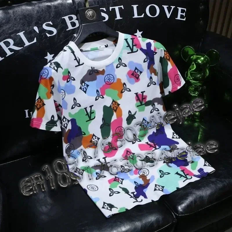 Comfortable Casual Quick-Drying T-Shirt for Men And Women 3D Printed High-End Streetwear Short-Sleeved Sports Moto Top