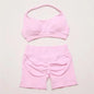 2Pcs Impacts Gym Set Tank Tops High Waist Scrunch Seamless Shorts Gym Suit Fitness Clothes Activewear Workout