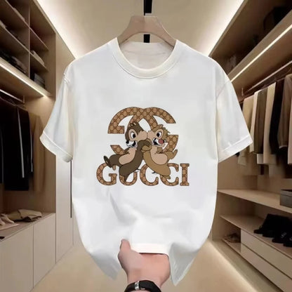 Teglex Cotton Crew Neck Tee | Luxury Print Summer
