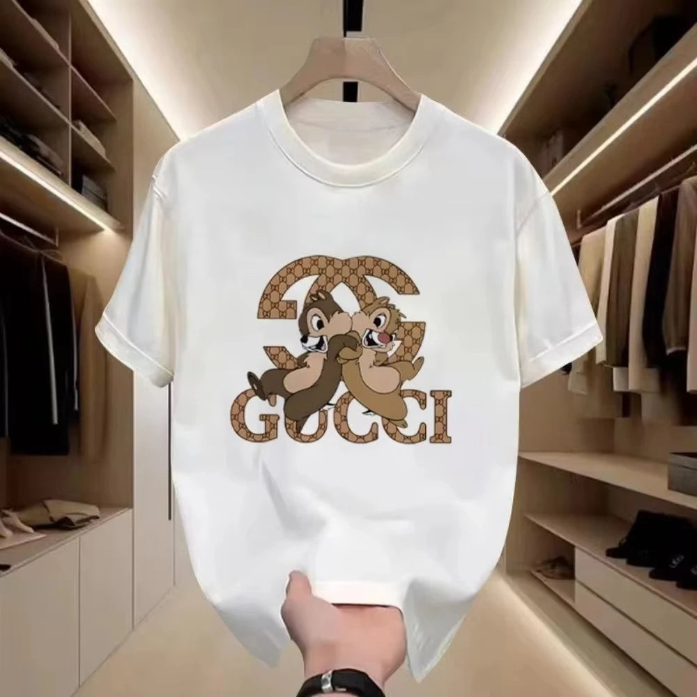 Teglex Cotton Crew Neck Tee | Luxury Print Summer