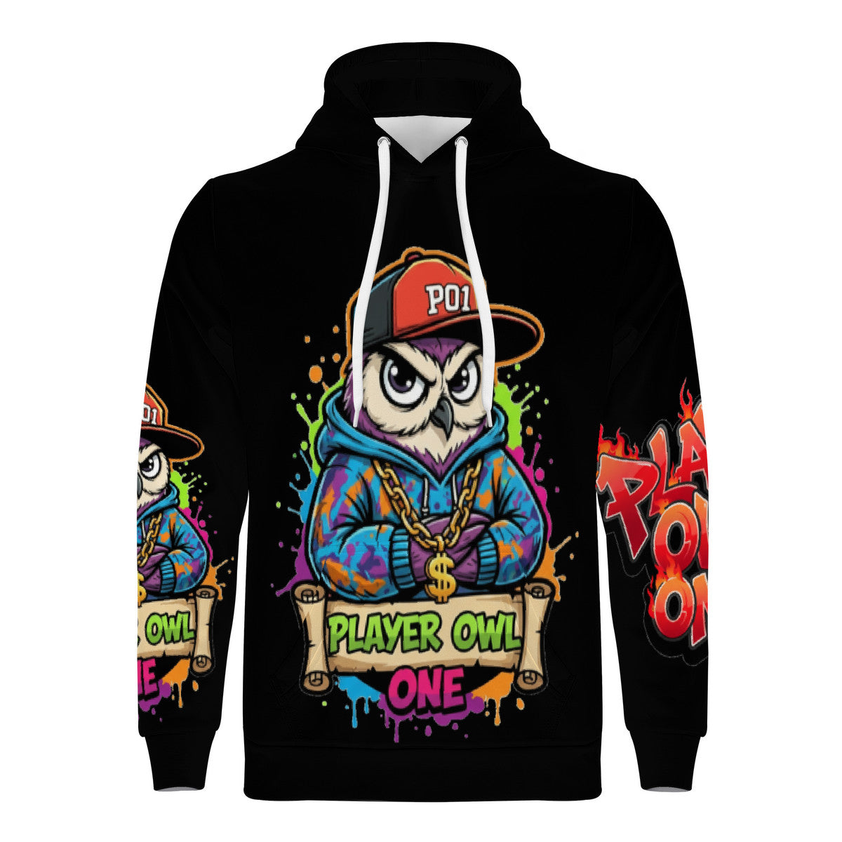 Player Owl One Heavy Hoodie Pullover
