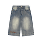 Teglex Designer Acid Wash Baggy Denim Shorts | Men's Streetwear