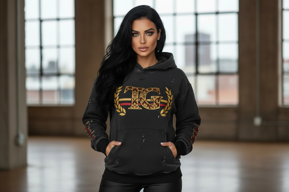Teglex Frayed Hoodie Schwerer Pullover