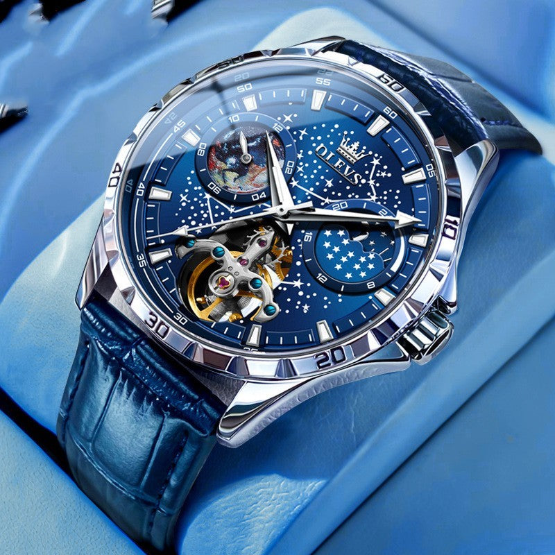 Starry Sky Hollow Mechanical Watch | Men's