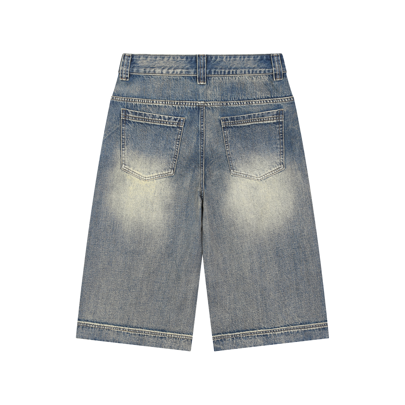Teglex Designer Acid Wash Baggy Denim Shorts | Men's Streetwear