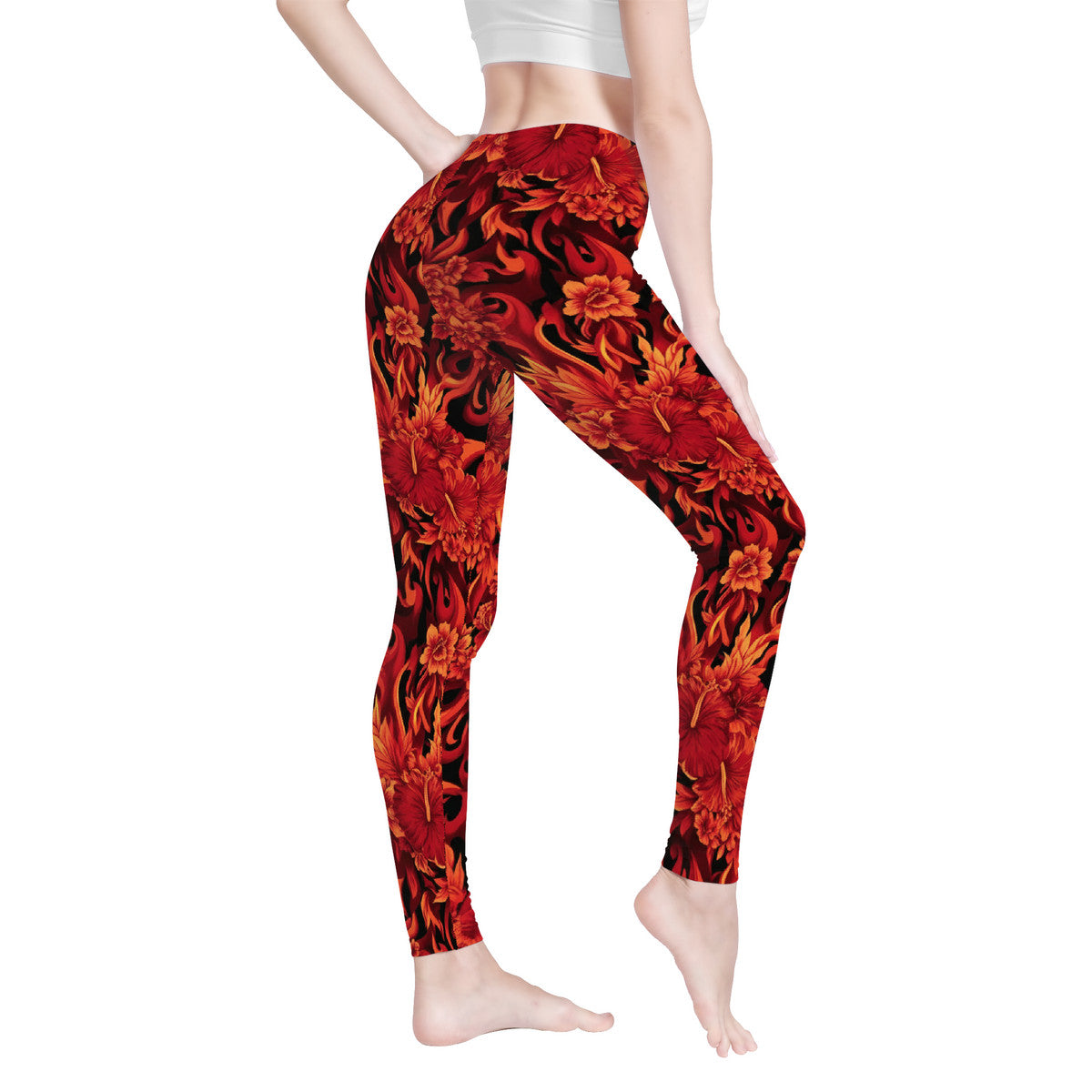 Teglex Yoga Leggings | Full Length 82% Polyester High Waist Stretch for Yoga & Running