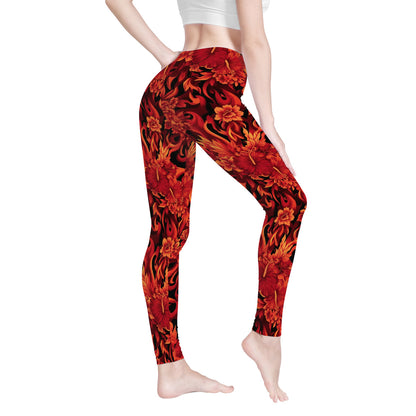 Teglex Yoga Leggings | Full Length 82% Polyester High Waist Stretch for Yoga & Running