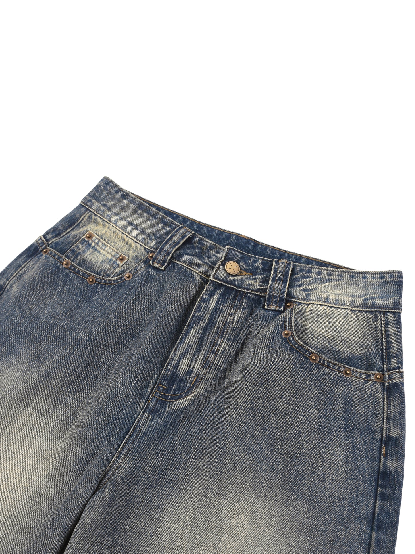 Teglex Designer Acid Wash Baggy Denim Shorts | Men's Streetwear