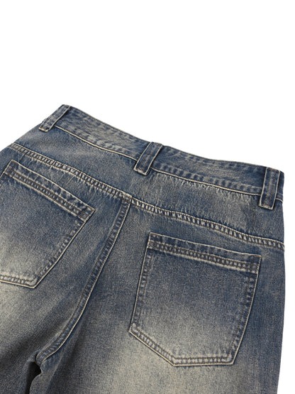 Teglex Designer Acid Wash Baggy Denim Shorts | Men's Streetwear