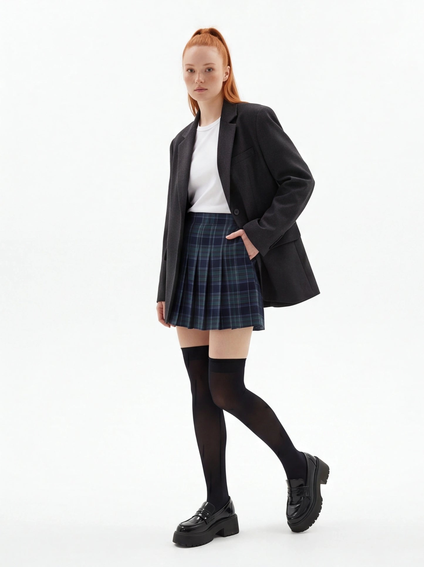 Over Knee Nylon Thigh High Socks  Lolita Soft Feel Women's