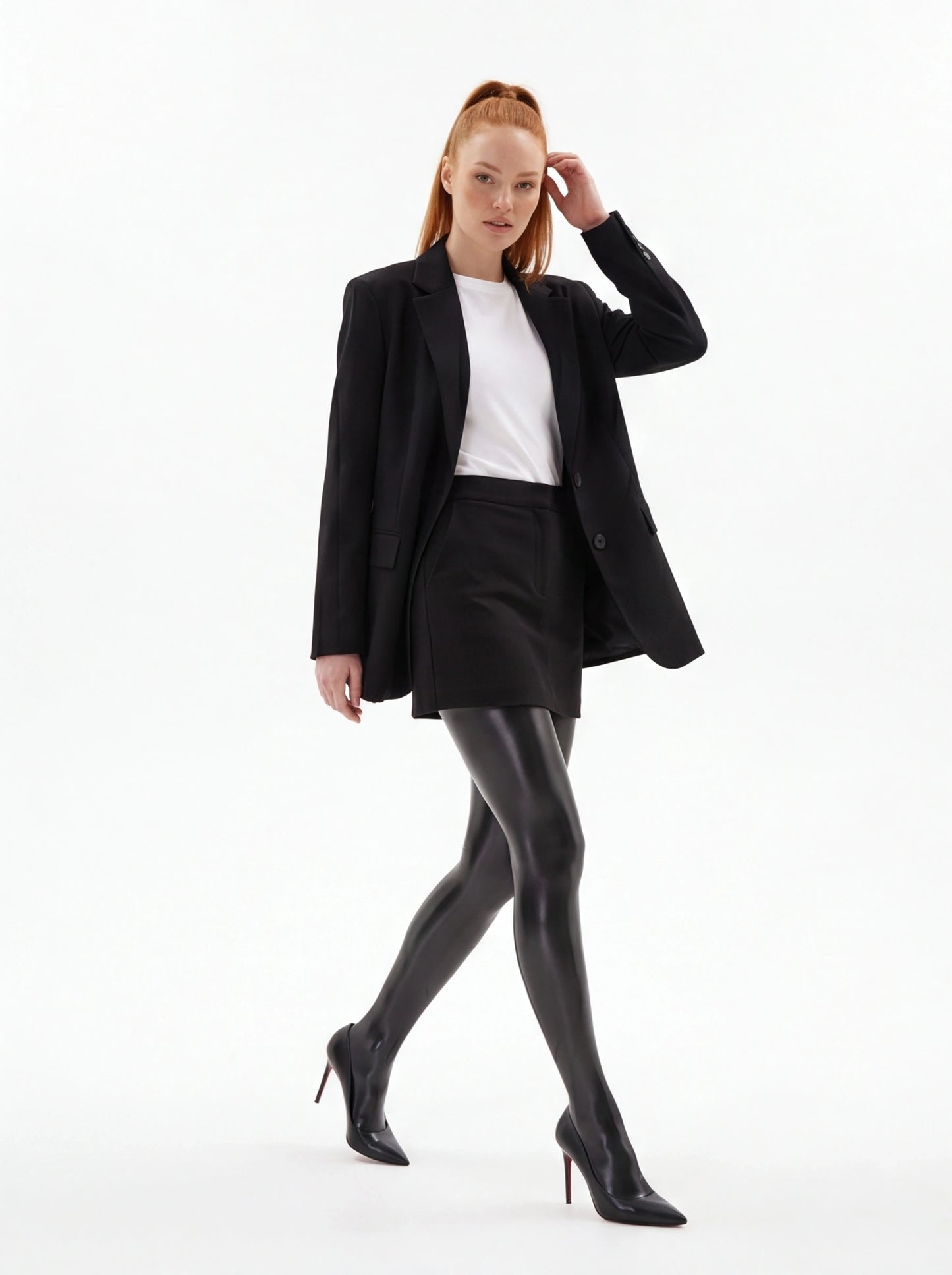 Sexy Glänzende Öl-Strumpfhose Damen Glänzende Strumpfhose Übergröße
