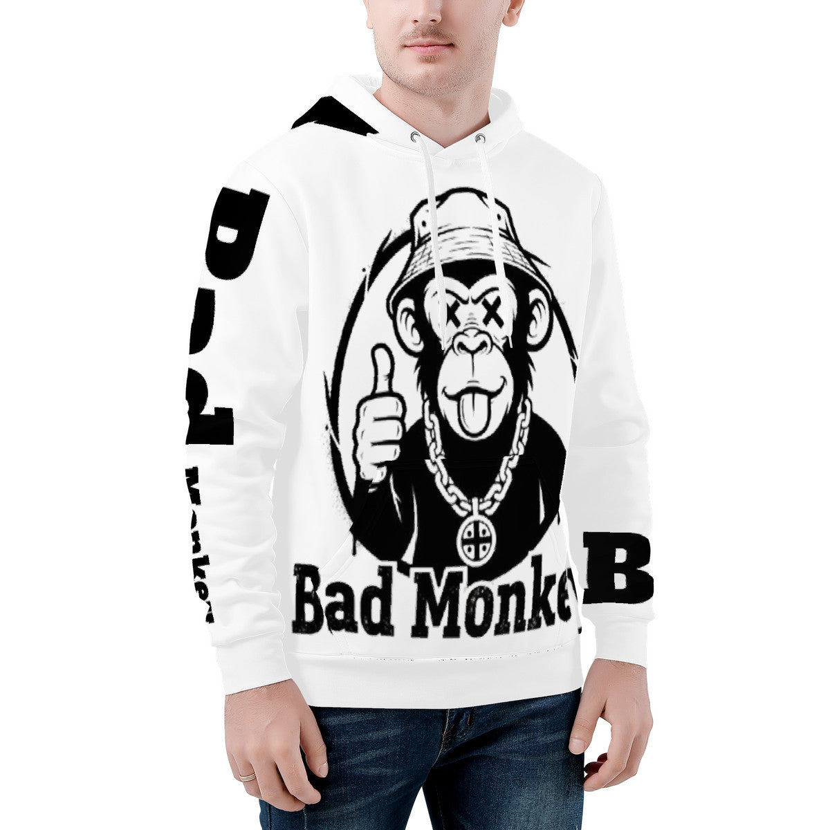 Bad Monkey Hoodie heavy pullover sweater