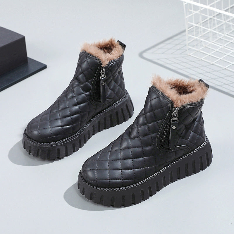 Medium Short Boots – Women's Thick Sole Ankle Boots