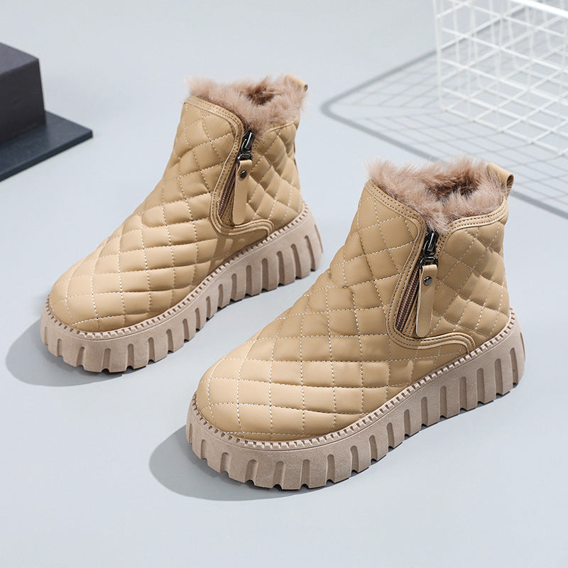 Medium Short Boots – Women's Thick Sole Ankle Boots