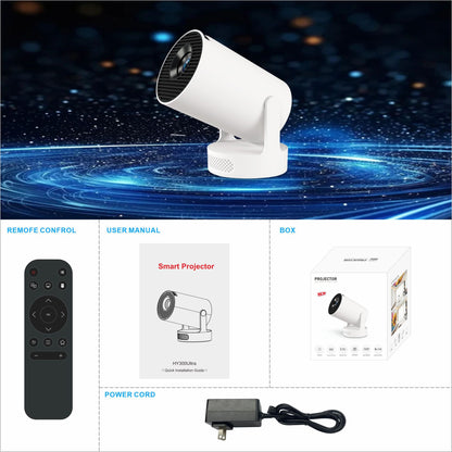 Portable Mini HY300 Projector – Compact Smart Home Cinema
