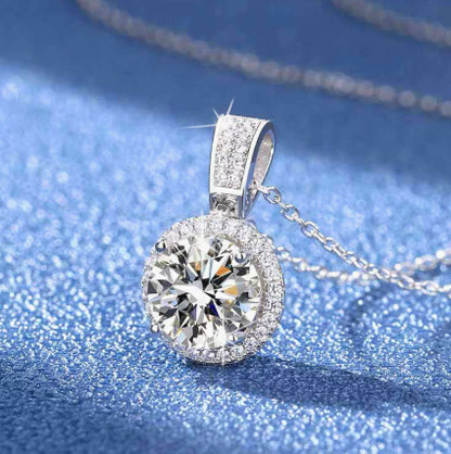 925 Silver Moissanite Necklace