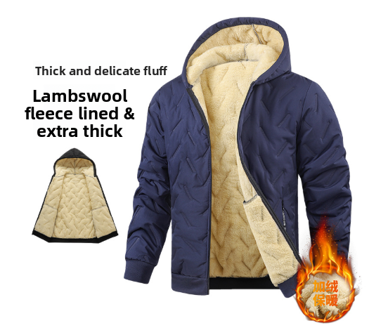 Men's Thickened Cotton-Padded Jacket – Warm Autumn & Winter Coat