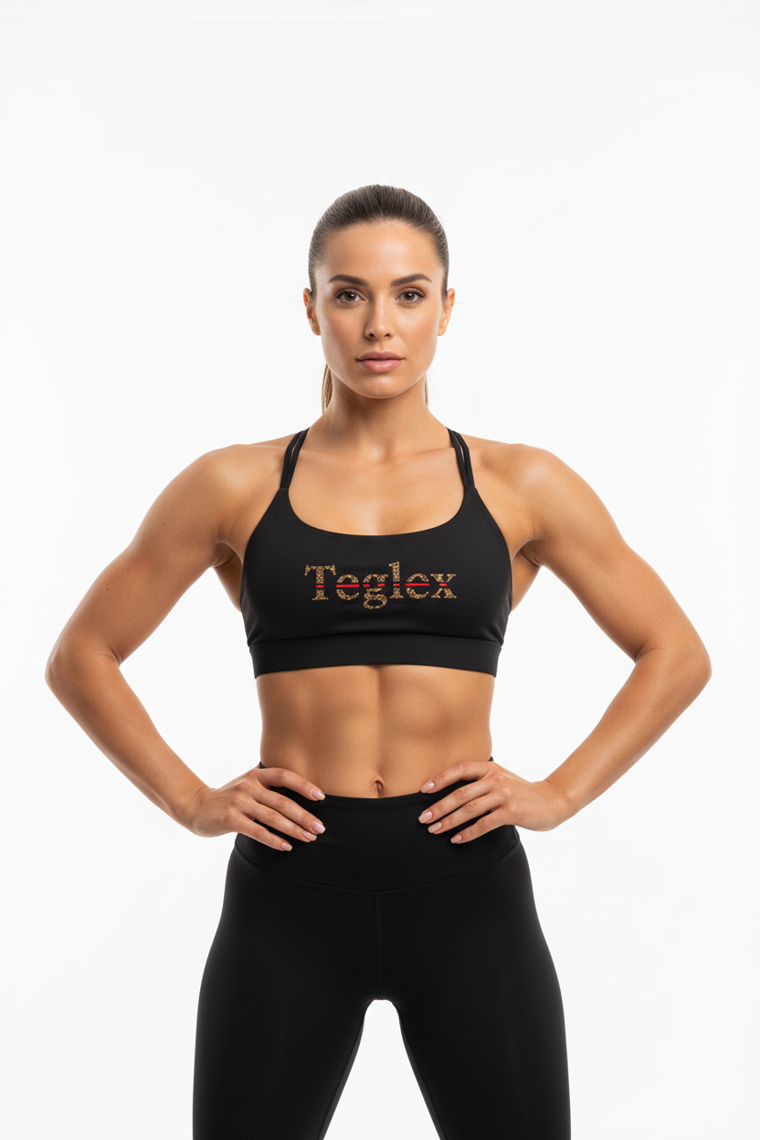 Yoga-Sport-BH Teglex Croptop mit gekreuzten Trägern