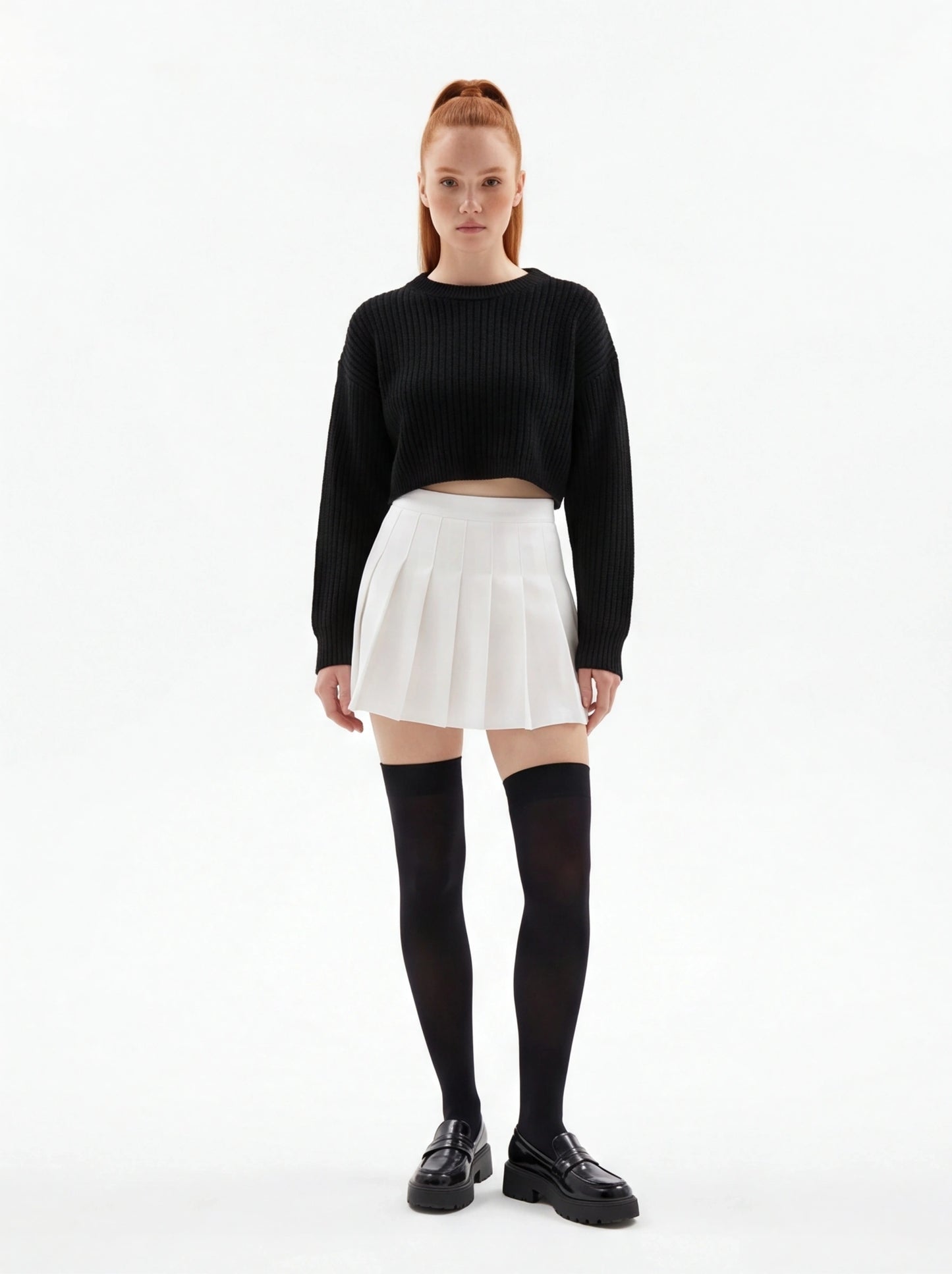 Over Knee Nylon Thigh High Socks  Lolita Soft Feel Women's